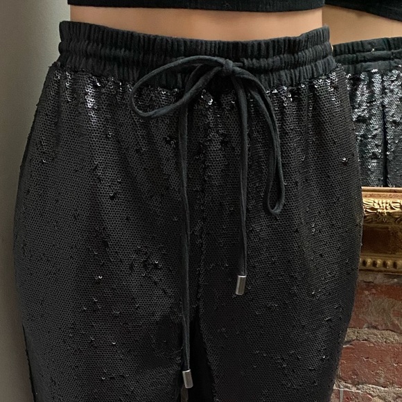 ANTHRO| Sequin joggers | M - Picture 3 of 8